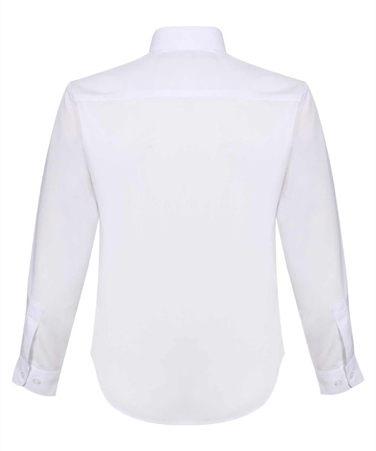 TPB420 Girls Long Sleeve Non-Iron Blouse - White - Twin Pack