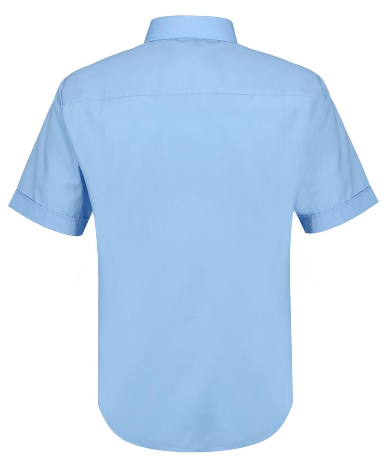 TPB421 Girls Short Sleeve Non-Iron Blouse - Blue - Twin Pack