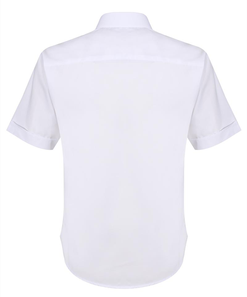 TPB421 Girls Short Sleeve Non-Iron Blouse - White - Twin Pack