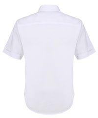TPB421 Girls Short Sleeve Non-Iron Blouse - White - Twin Pack