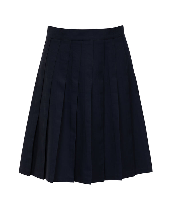 SSK309 Senior Girls Stitch Down Pleat Skirt - Soft Handle - New Navy
