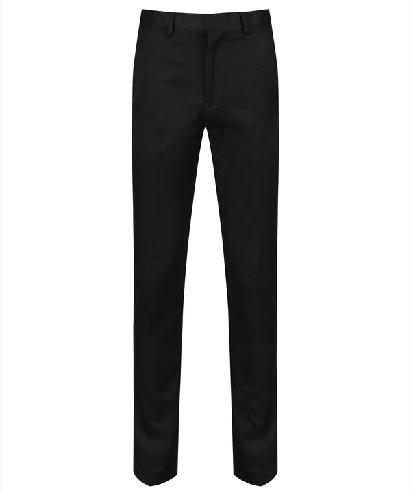 BT7 Senior Boys Slim Fit, Soft Handle Trouser - Charcoal