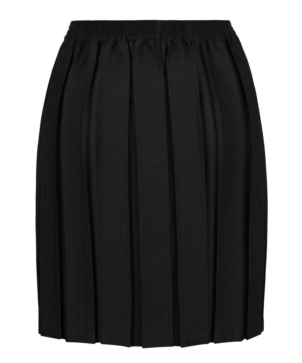 JSK117 Junior Girls Skirt - Box Pleat - Black