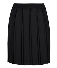 JSK117 Junior Girls Skirt - Box Pleat - Black