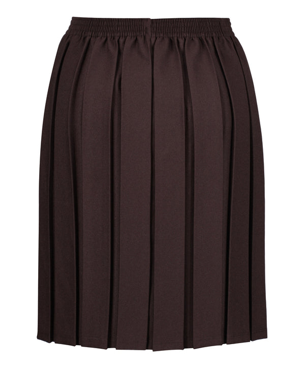 JSK117 Junior Girls Skirt - Box Pleat - Brown