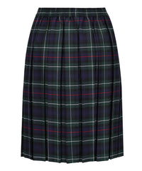 JSK117 Junior Girls Skirt - Box Pleat - Green Tartan