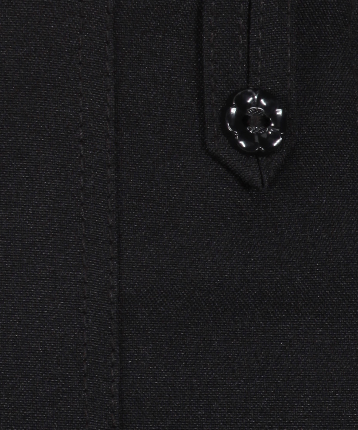 JSK200 - Junior Girls Flower Button Skirt - Black