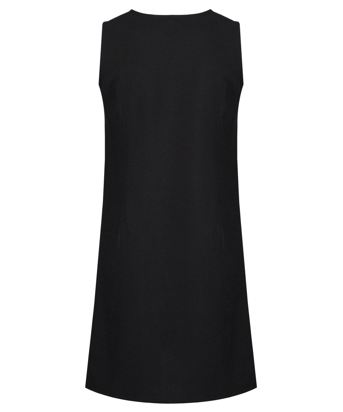 PIN102 Junior Girls Flower Button Pinafore - Black