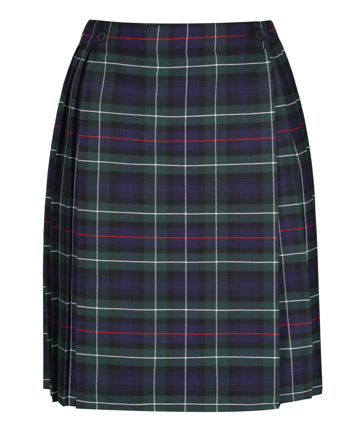 SK105B - Junior Girls Kilt - Green Tartan