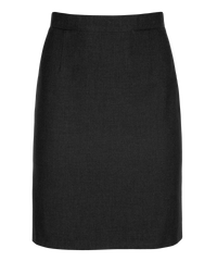 SSK241 - Senior Girls Skirt - Straight - Back Vent - Soft Handle - Black