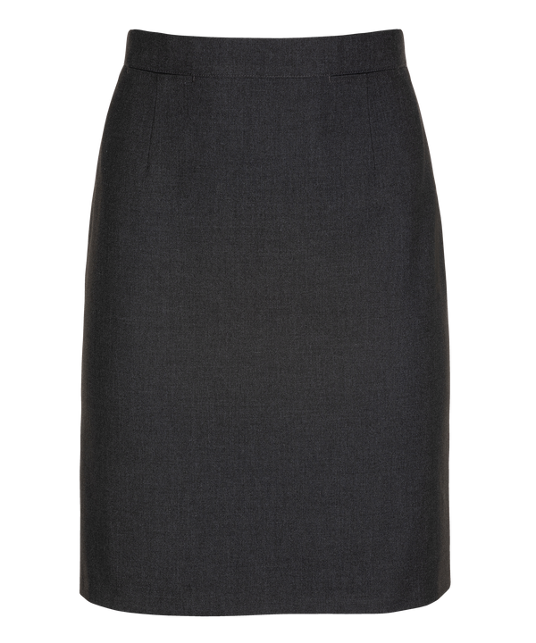 SSK241 - Senior Girls Skirt - Straight - Back Vent - Soft Handle - Harrow Grey