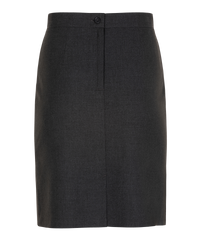 SSK241 - Senior Girls Skirt - Straight - Back Vent - Soft Handle - Harrow Grey