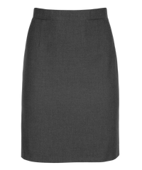 SSK241 - Senior Girls Skirt - Straight - Back Vent - Soft Handle - Slate Grey