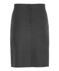 SSK241 - Senior Girls Skirt - Straight - Back Vent - Soft Handle - Slate Grey