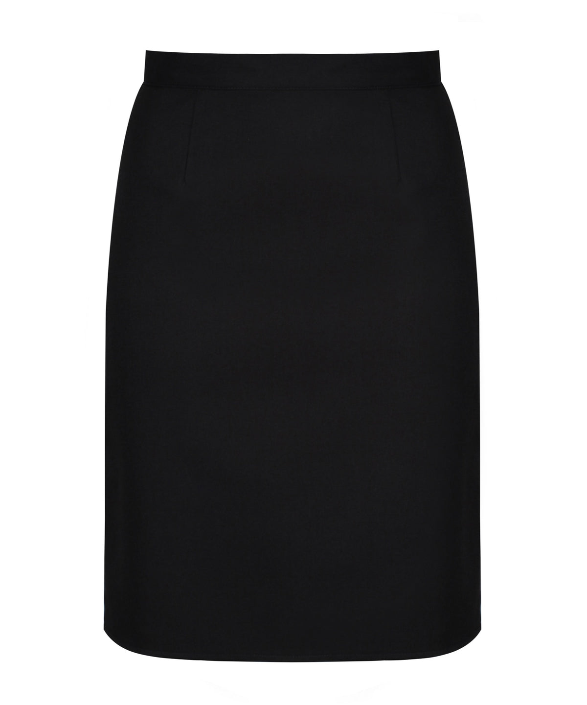 SSK242 - Senior Girls Skirt - Straight - Back Vent - Black