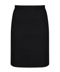 SSK242 - Senior Girls Skirt - Straight - Back Vent - Black