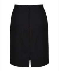 SSK242 - Senior Girls Skirt - Straight - Back Vent - Black