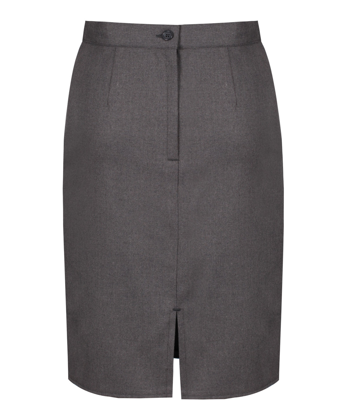 SSK242 - Senior Girls Skirt - Straight - Back Vent - Harrow Grey