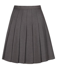 SSK308 Senior Girls Stitch Down Knife Pleat Skirt - Grey