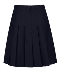 SSK308 Senior Girls Stitch Down Knife Pleat Skirt - Navy