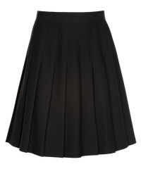 SSK309 Senior Girls Stitch Down Pleat Skirt - Soft Handle - Black