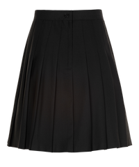 SSK309 Senior Girls Stitch Down Pleat Skirt - Soft Handle - Black