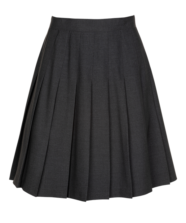 SSK309 Senior Girls Stitch Down Pleat Skirt - Soft Handle - Harrow Grey
