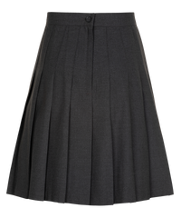 SSK309 Senior Girls Stitch Down Pleat Skirt - Soft Handle - Harrow Grey