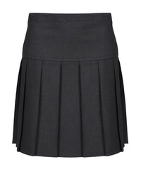 SSK504 Senior Girls Skirt - Pleated Deep Waistband - Harrow Grey