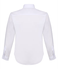 TPB420 Girls Long Sleeve Non-Iron Blouse - White - Twin Pack