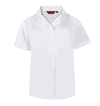 TPB426 Girls Slim Fit - Non Iron - Twin Pack Short Sleeve Revere Blouse - White