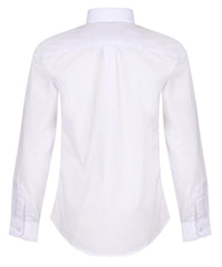 TPS212 Boys Long Sleeve Non-Iron Shirt - Slim Fit - White - Twin Pack