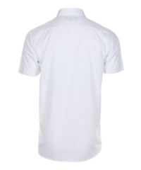 TPS211 Boys Short Sleeve Non-Iron Shirt - Regular Fit - White - Twin Pack