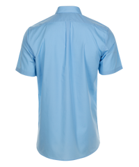 TPS213 Boys Short Sleeve Non-Iron Shirt - Slim Fit - Blue - Twin Pack